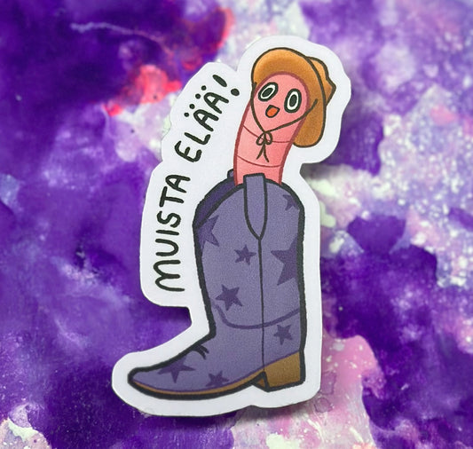 Muista elää! - Säänkestävä tarra