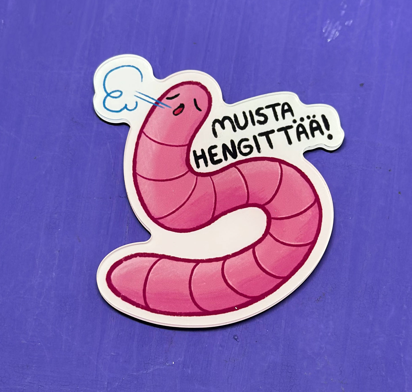 Muista hengittää! - Akryylimagneetti