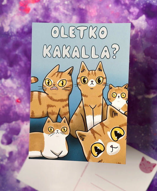 Oletko kakalla? - Postikortti