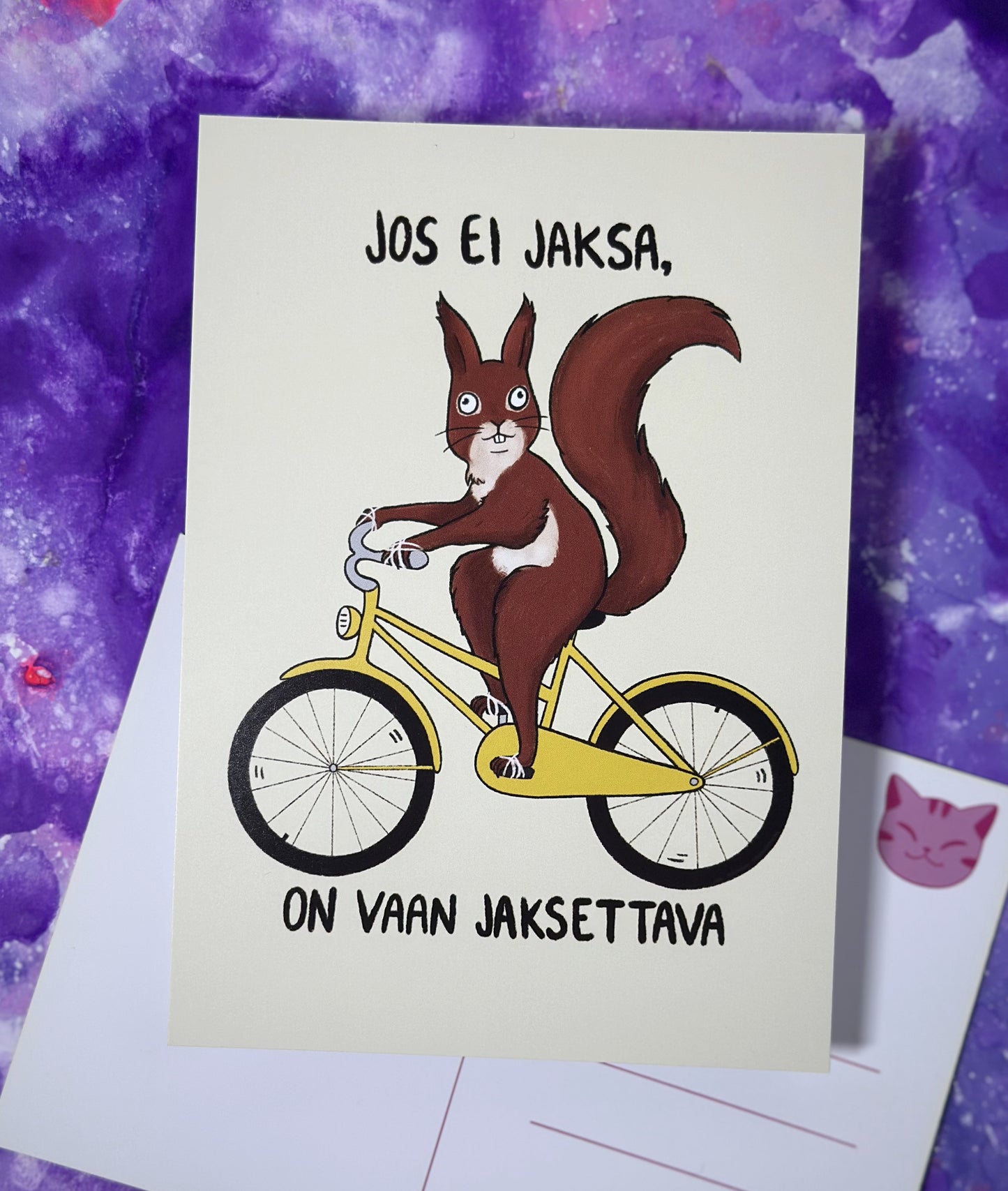 Jos ei jaksa, on vain jaksettava - Postikortti