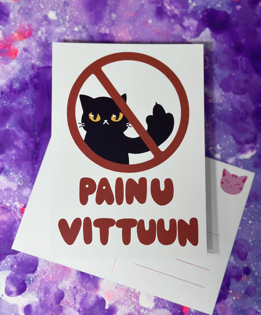 Painu vittuun - Postikortti