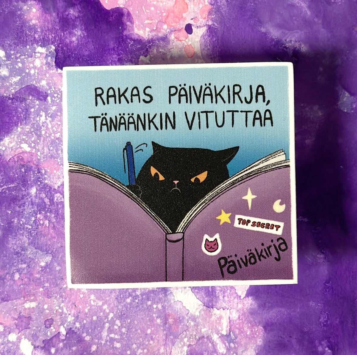 Rakas päiväkirja, tänäänkin vituttaa - Säänkestävä tarra