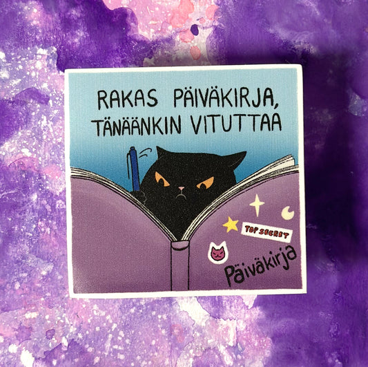 Rakas päiväkirja, tänäänkin vituttaa - Säänkestävä tarra