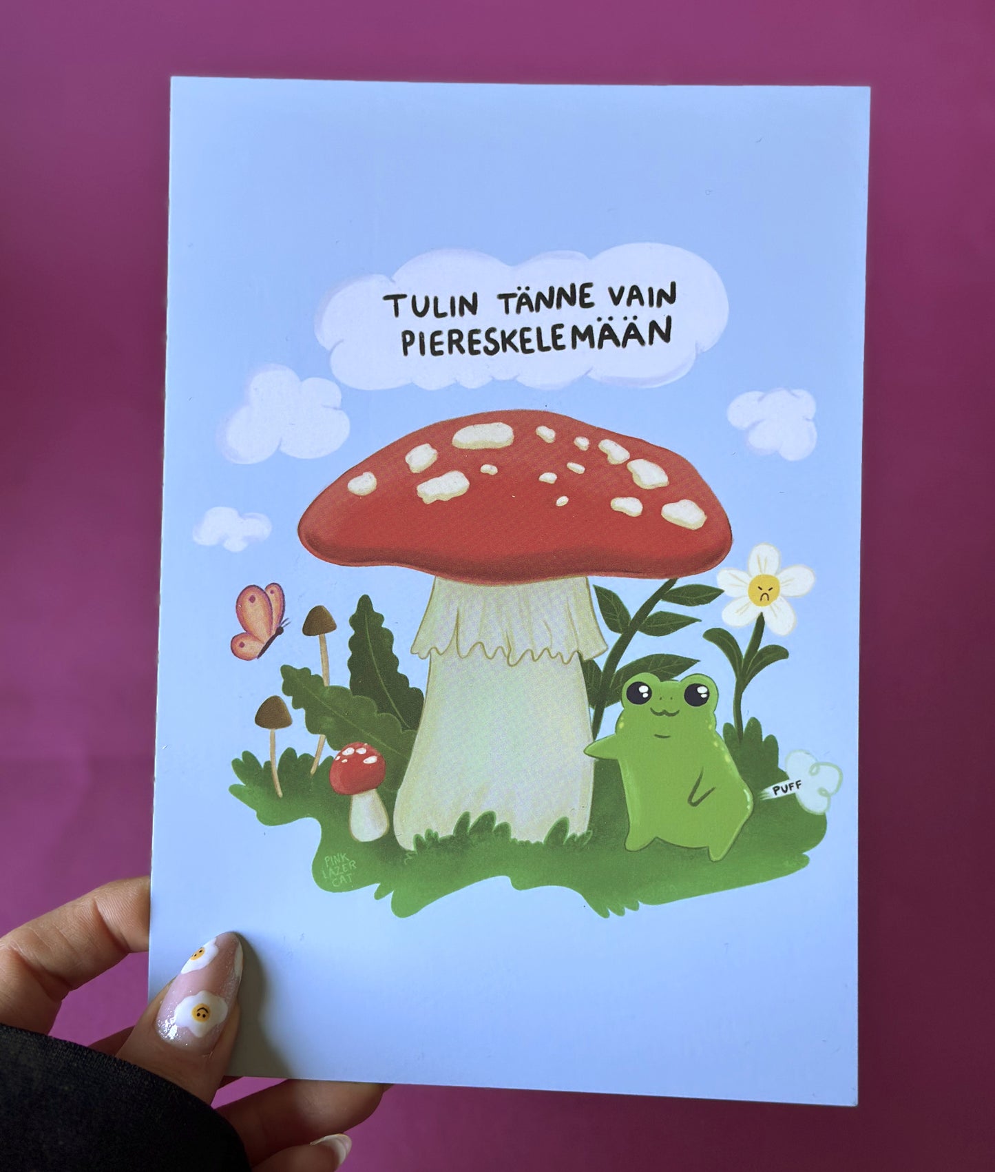 Tulin tänne vain piereskelemään - Sisustuskuva A5