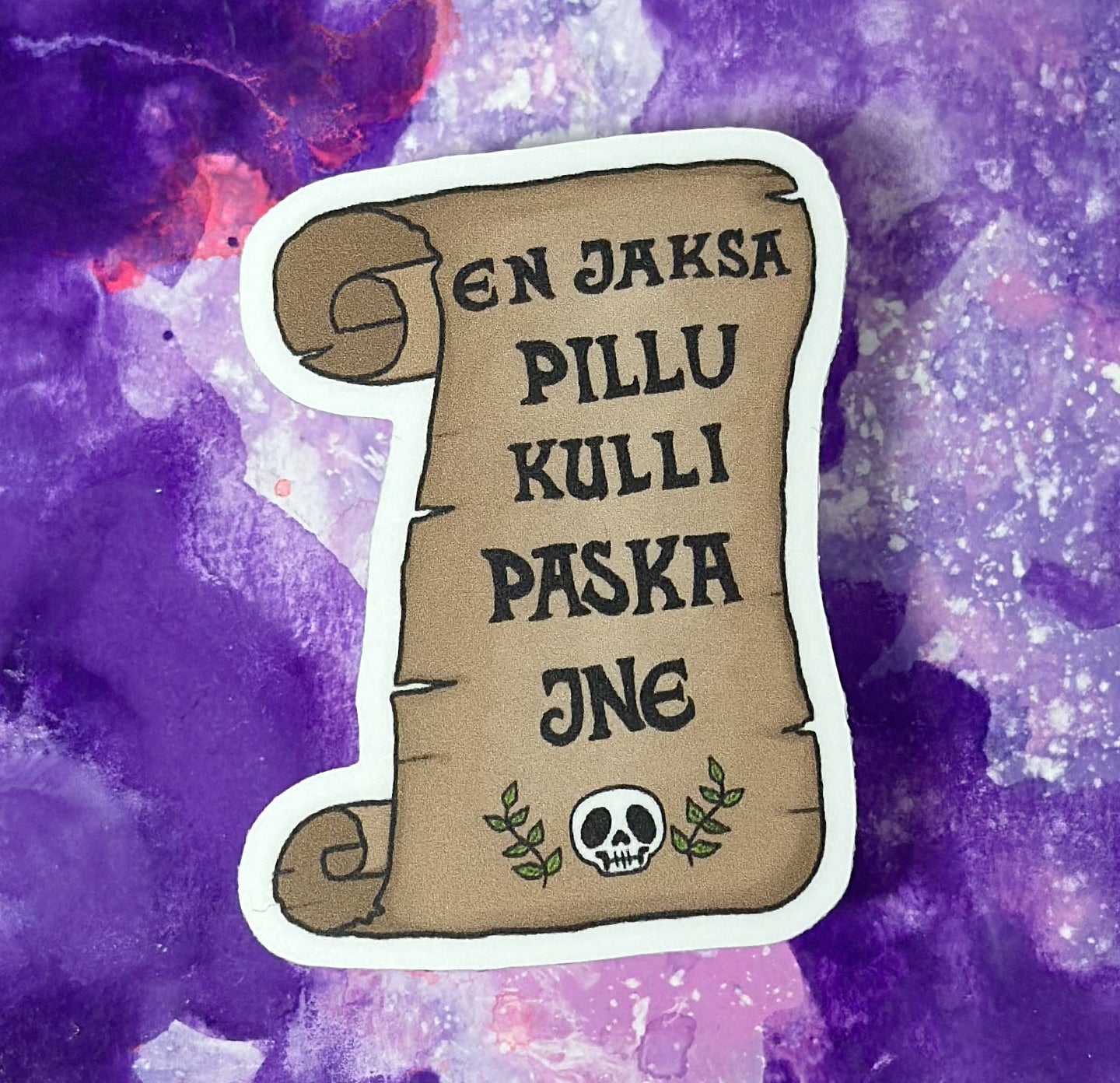 En jaksa pillu kulli paska jne - Säänkestävä tarra