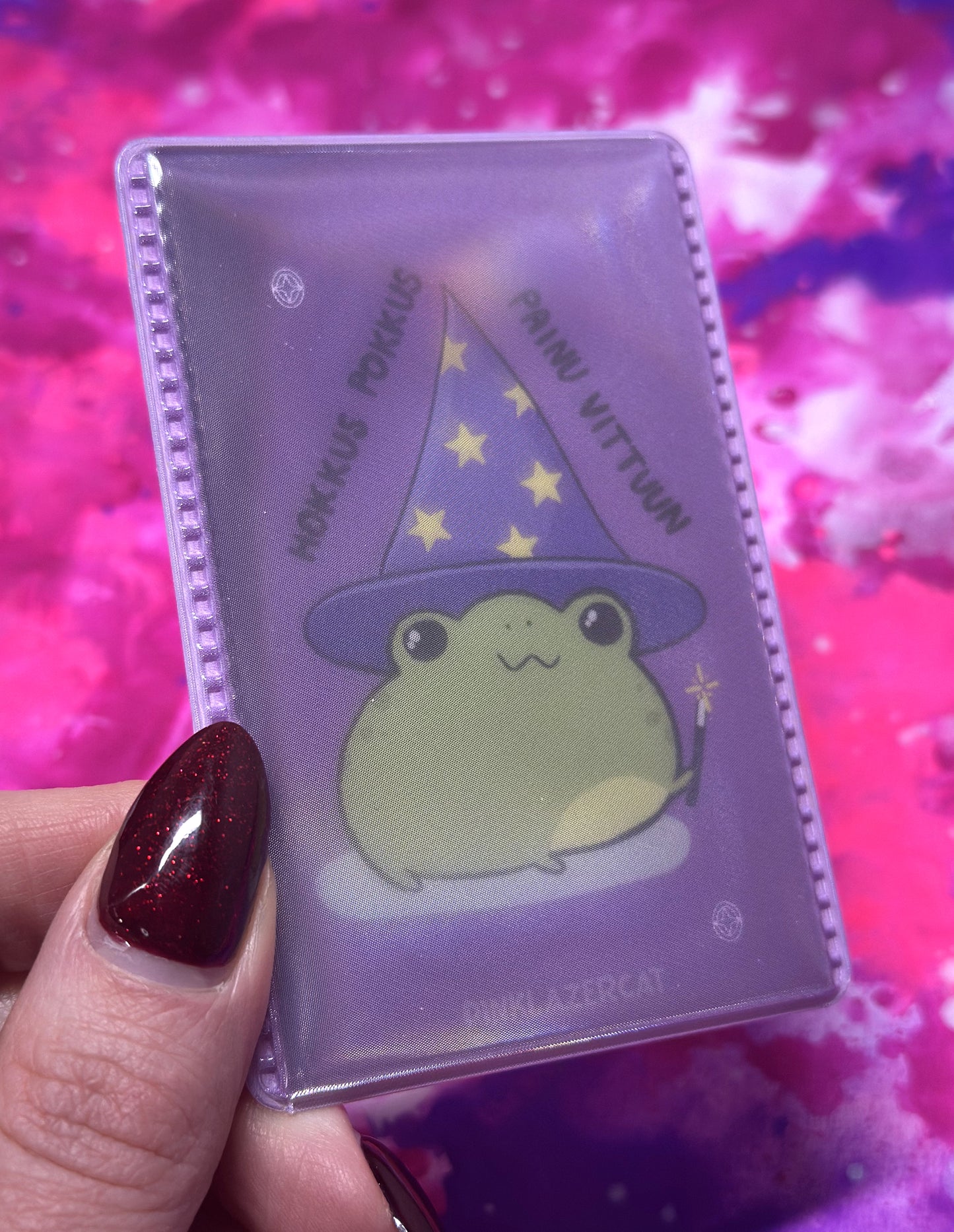 Hokkus pokkus painu vittuun - Heijastava matkakorttikotelo