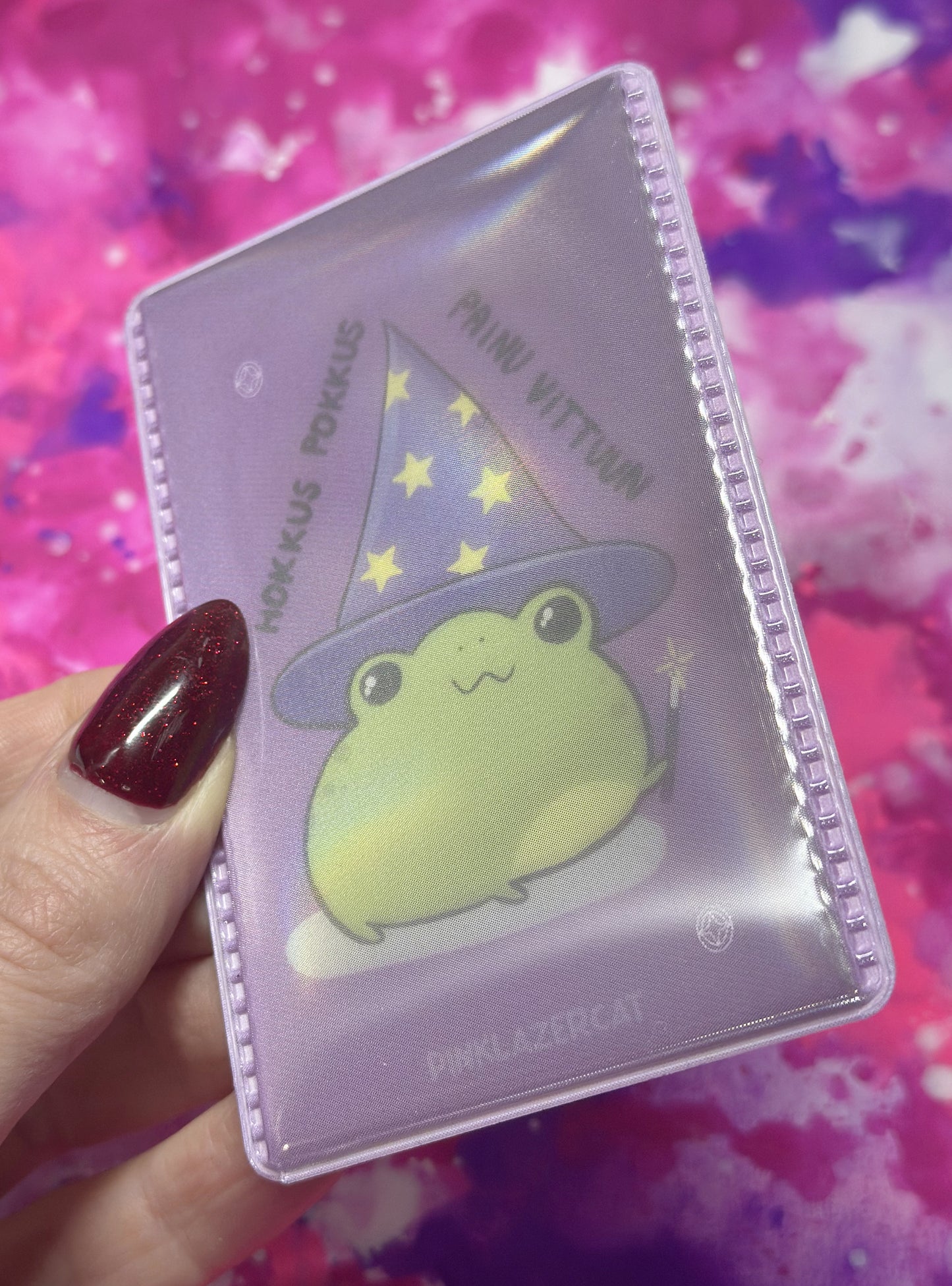 Hokkus pokkus painu vittuun - Heijastava matkakorttikotelo