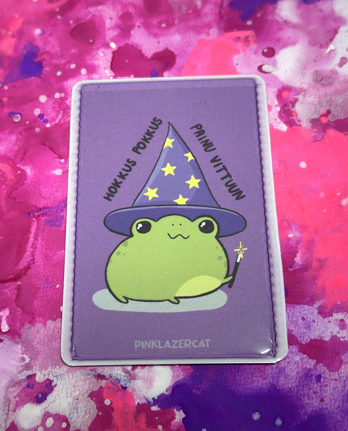 Hokkus pokkus painu vittuun - Heijastava matkakorttikotelo