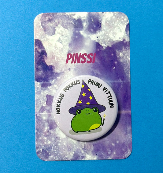 Hokkus pokkus painu vittuun - Pinssi
