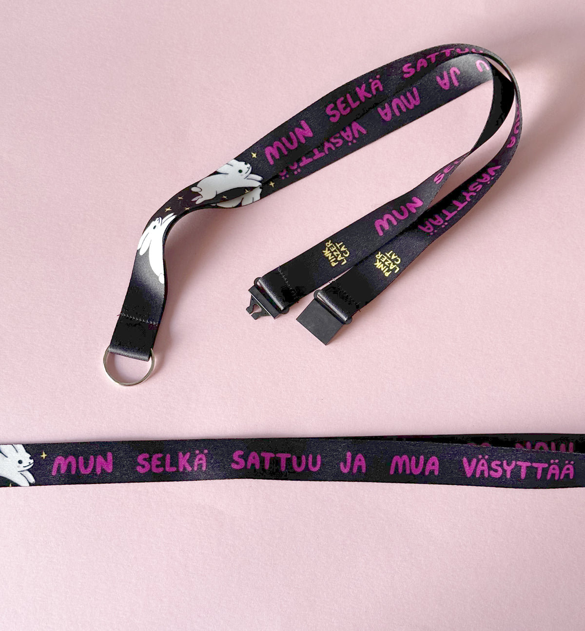 Mun selkä sattuu ja mua väsyttää  Avainnauha