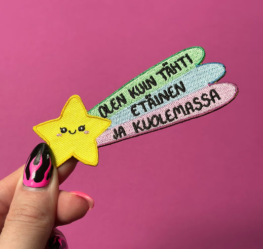 Olen kuin tähti, etäinen ja kuolemassa - Kangasmerkki