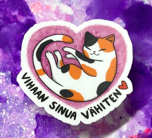 Vihaan sinua vähiten - Säänkestävä tarra