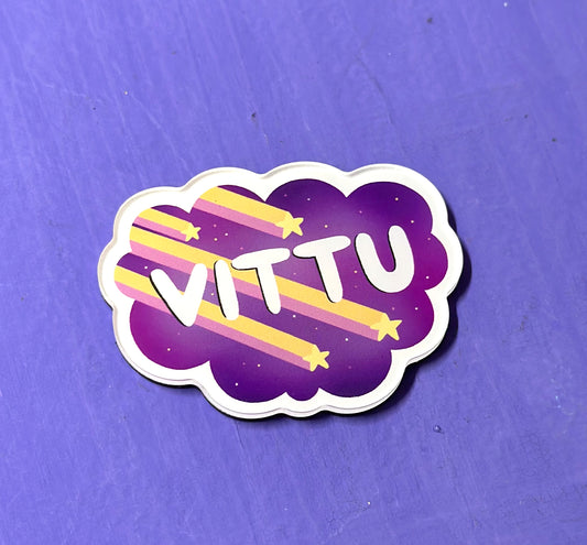 Vittu - Akryylimagneetti